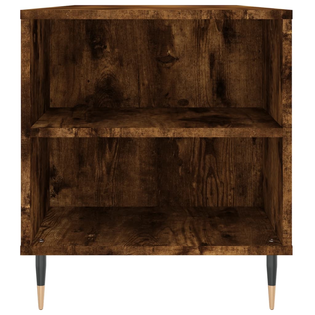 vidaXL Măsuță de cafea, stejar afumat, 102x44,5x50 cm, lemn prelucrat