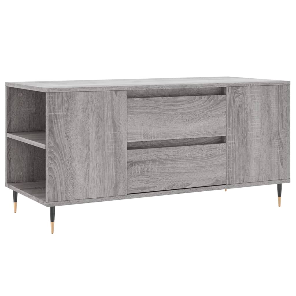 vidaXL Măsuță de cafea, gri sonoma, 102x44,5x50 cm, lemn prelucrat