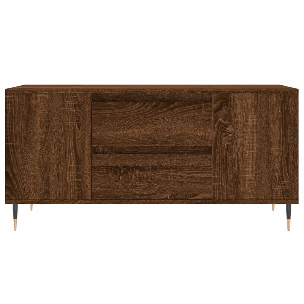 vidaXL Măsuță de cafea, stejar maro, 102x44,5x50 cm, lemn prelucrat vidaXL Măsuță de cafea, stejar maro, 102x44,5x50 cm, lemn prelucrat