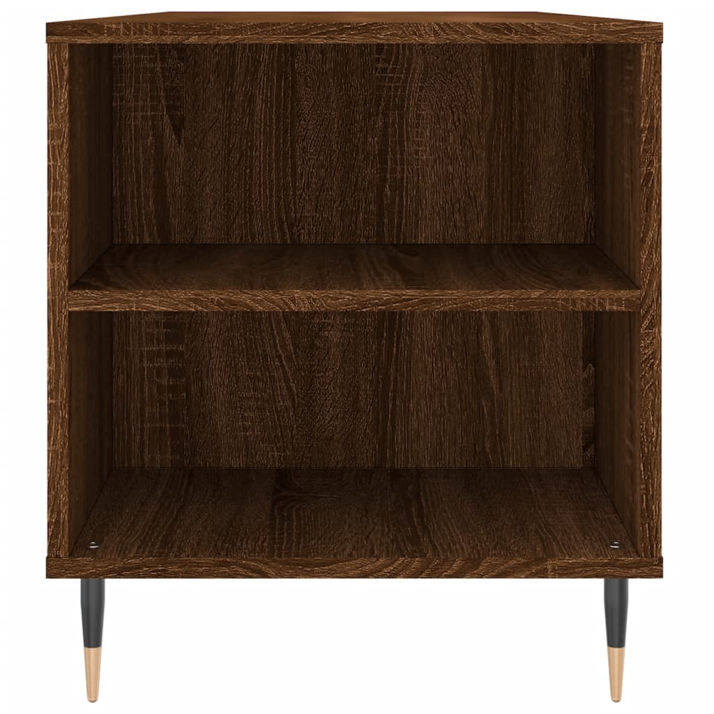 vidaXL Măsuță de cafea, stejar maro, 102x44,5x50 cm, lemn prelucrat vidaXL Măsuță de cafea, stejar maro, 102x44,5x50 cm, lemn prelucrat