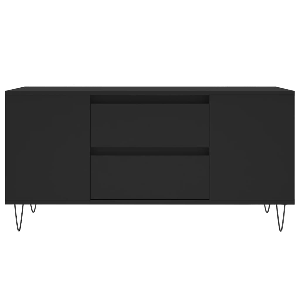 vidaXL Măsuță de cafea, negru, 102x44,5x50 cm, lemn prelucrat vidaXL Măsuță de cafea, negru, 102x44,5x50 cm, lemn prelucrat