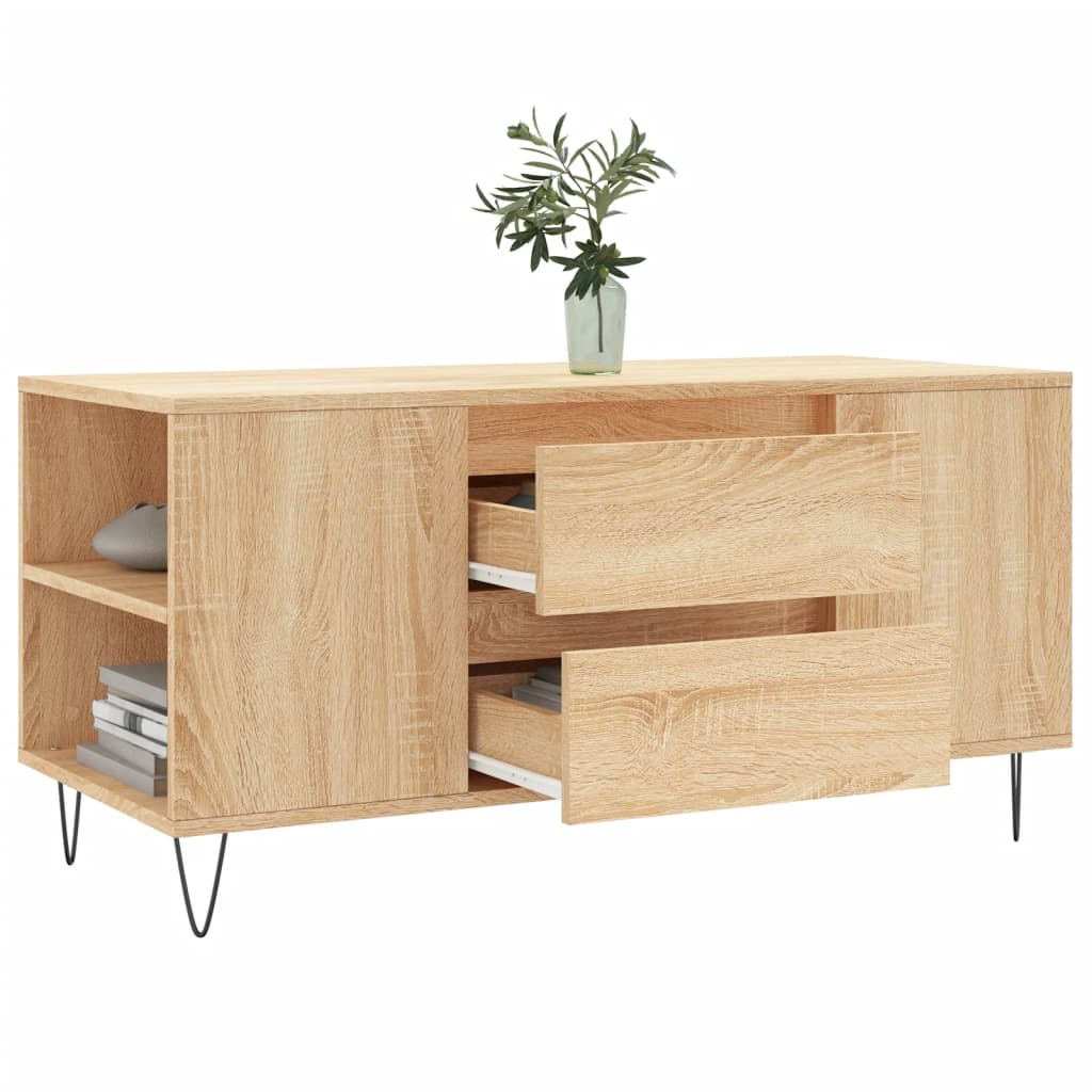 vidaXL Măsuță de cafea, stejar sonoma, 102x44,5x50 cm, lemn prelucrat vidaXL Măsuță de cafea, stejar sonoma, 102x44,5x50 cm, lemn prelucrat