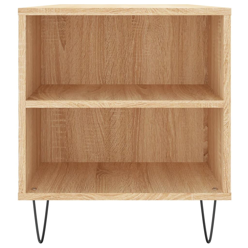 vidaXL Măsuță de cafea, stejar sonoma, 102x44,5x50 cm, lemn prelucrat vidaXL Măsuță de cafea, stejar sonoma, 102x44,5x50 cm, lemn prelucrat