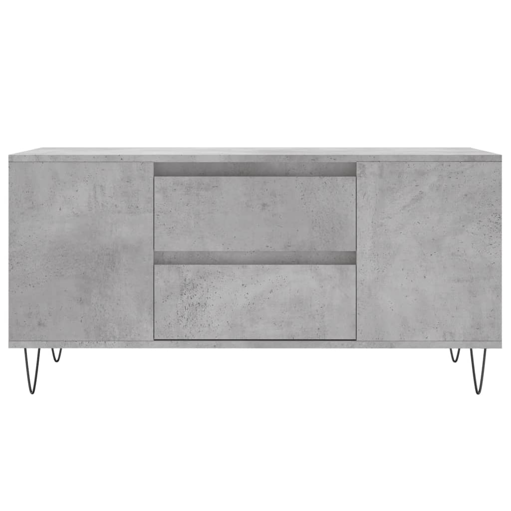 vidaXL Măsuță de cafea, gri beton, 102x44,5x50 cm, lemn prelucrat vidaXL Măsuță de cafea, gri beton, 102x44,5x50 cm, lemn prelucrat