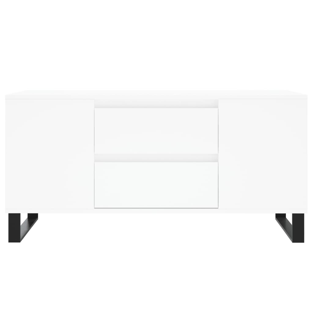 vidaXL Măsuță de cafea, alb, 102x44,5x50 cm, lemn prelucrat