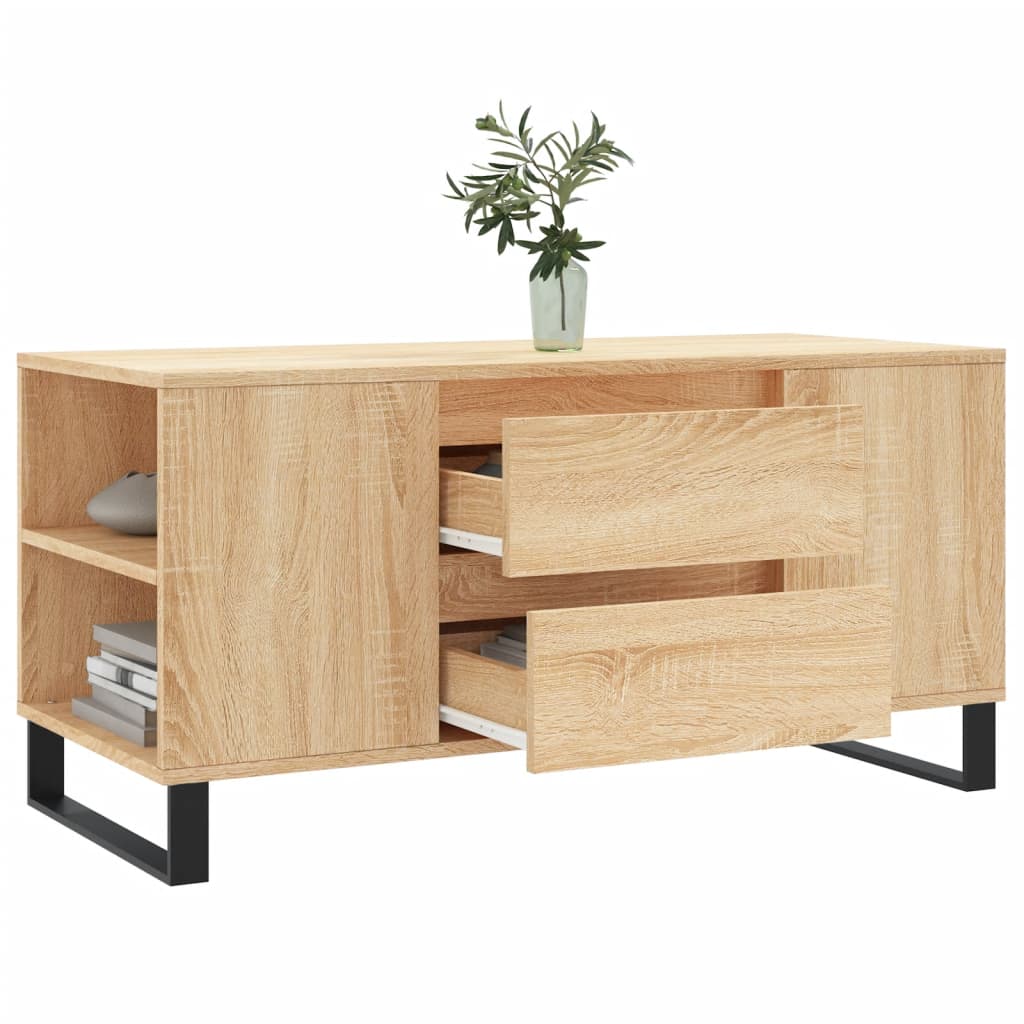 vidaXL Măsuță de cafea, stejar sonoma, 102x44,5x50 cm, lemn prelucrat vidaXL Măsuță de cafea, stejar sonoma, 102x44,5x50 cm, lemn prelucrat