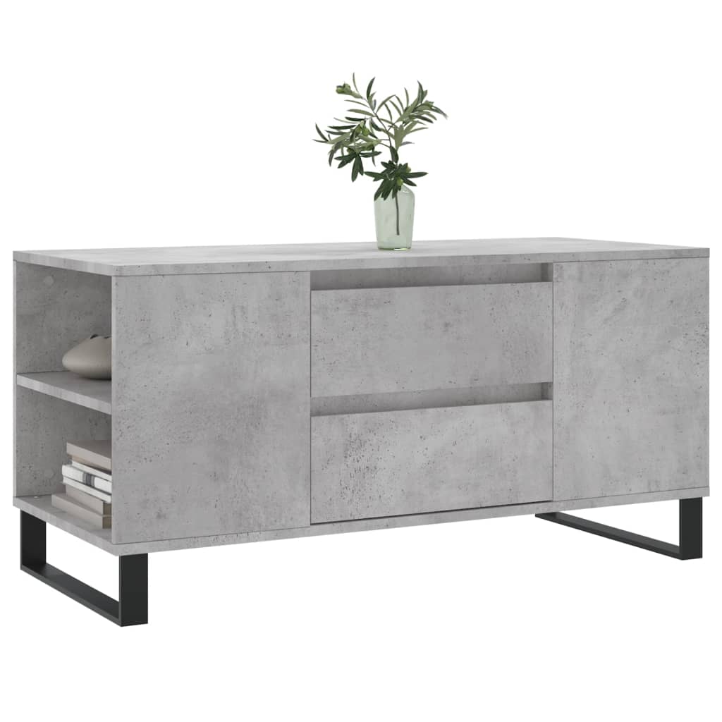 vidaXL Măsuță de cafea, gri beton, 102x44,5x50 cm, lemn prelucrat vidaXL Măsuță de cafea, gri beton, 102x44,5x50 cm, lemn prelucrat