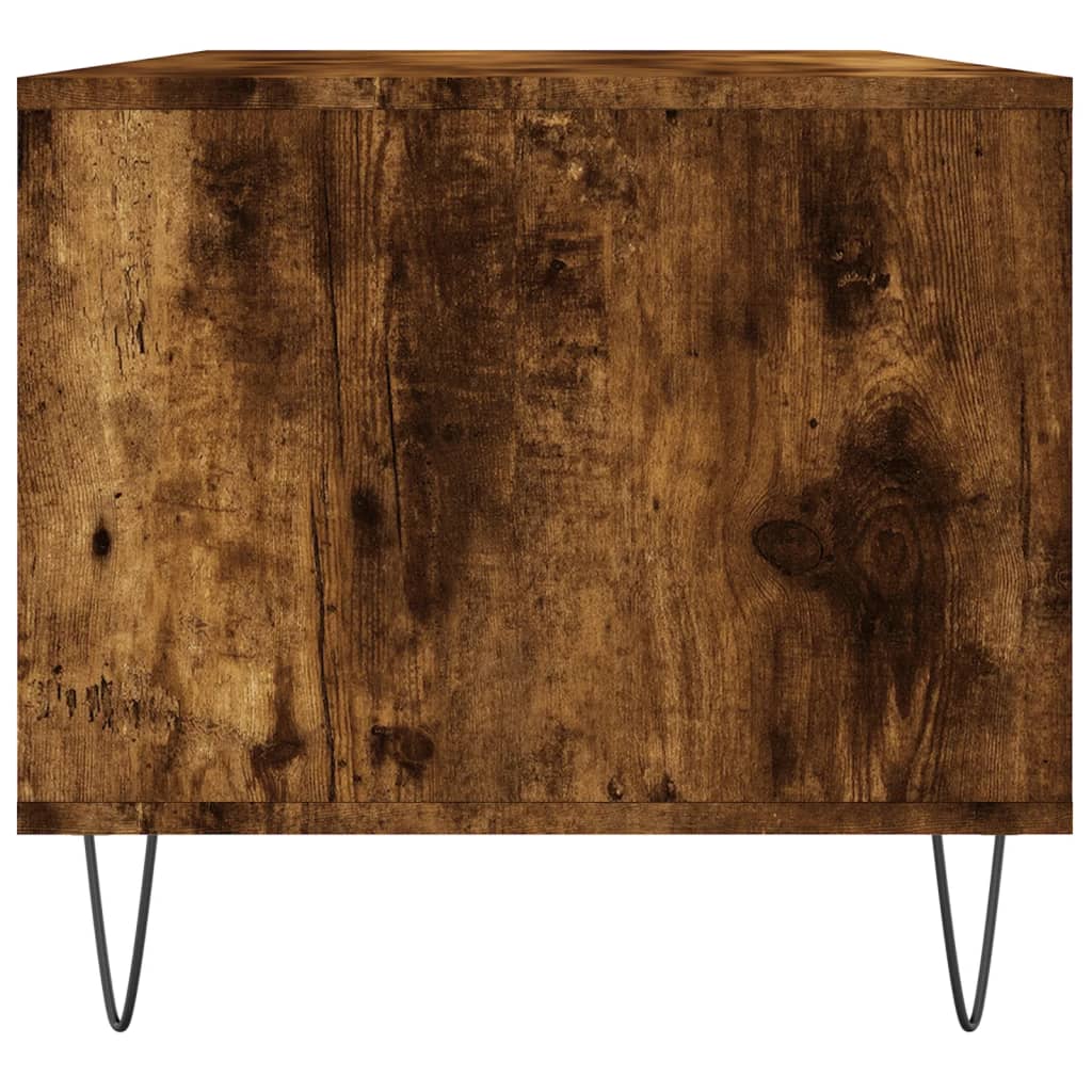 vidaXL Măsuță de cafea, stejar fumuriu, 90x49x45 cm, lemn prelucrat vidaXL Măsuță de cafea, stejar fumuriu, 90x49x45 cm, lemn prelucrat