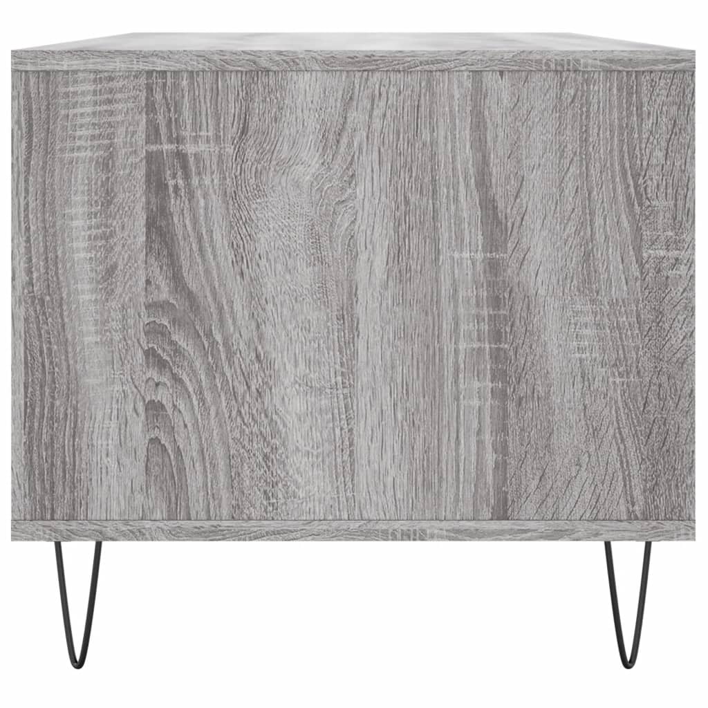 vidaXL Măsuță de cafea, gri sonoma, 90x49x45 cm, lemn compozit