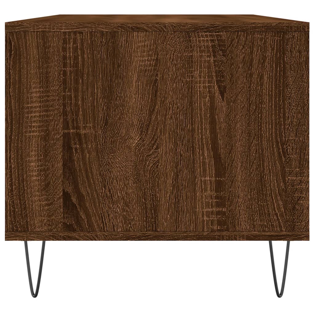 vidaXL Măsuță de cafea, stejar maro, 90x49x45 cm, lemn prelucrat vidaXL Măsuță de cafea, stejar maro, 90x49x45 cm, lemn prelucrat