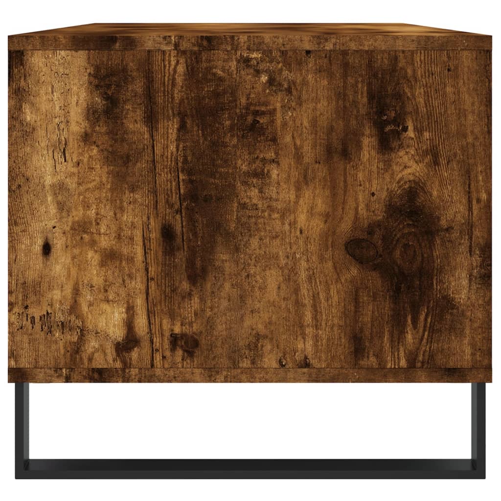 vidaXL Măsuță de cafea, stejar fumuriu, 90x49x45 cm, lemn prelucrat vidaXL Măsuță de cafea, stejar fumuriu, 90x49x45 cm, lemn prelucrat