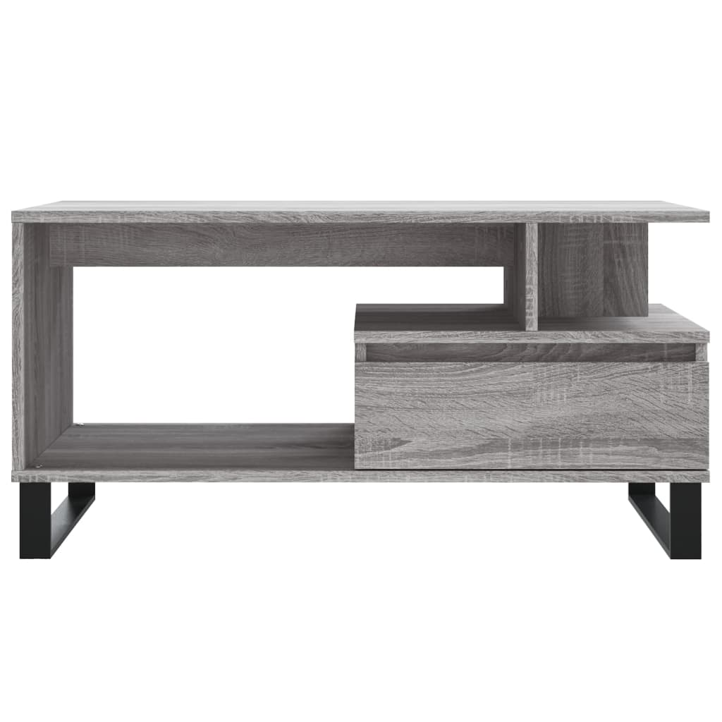 vidaXL Măsuță de cafea, gri sonoma, 90x49x45 cm, lemn compozit vidaXL Măsuță de cafea, gri sonoma, 90x49x45 cm, lemn compozit
