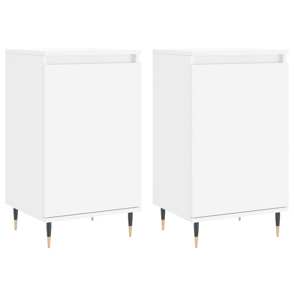 vidaXL Dulapuri, 2 buc., alb, 40x35x70 cm, lemn prelucrat vidaXL Dulapuri, 2 buc., alb, 40x35x70 cm, lemn prelucrat