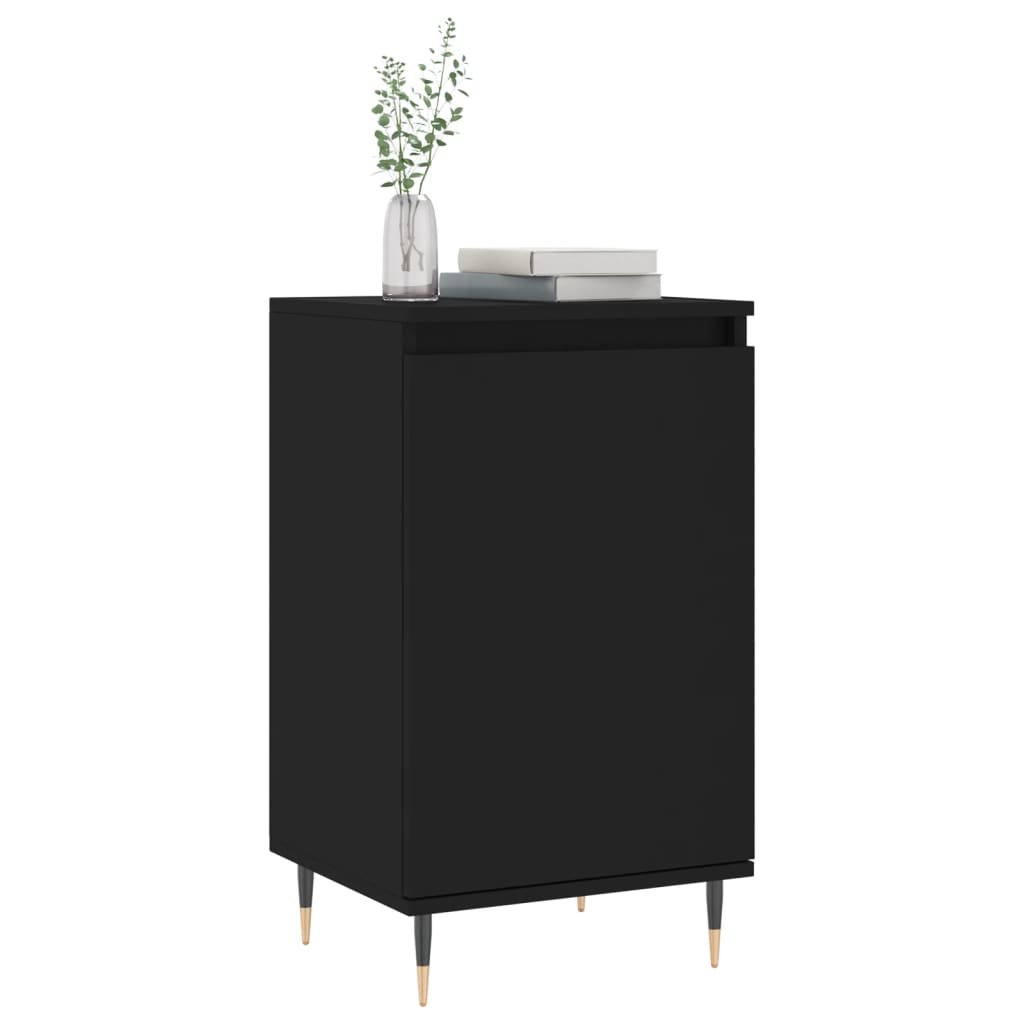 vidaXL Dulapuri, 2 buc., negru, 40x35x70 cm, lemn prelucrat