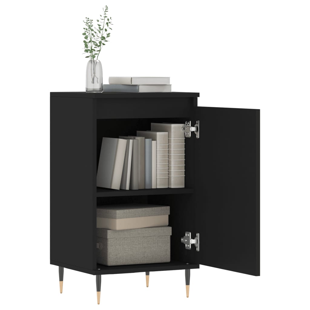 vidaXL Dulapuri, 2 buc., negru, 40x35x70 cm, lemn prelucrat