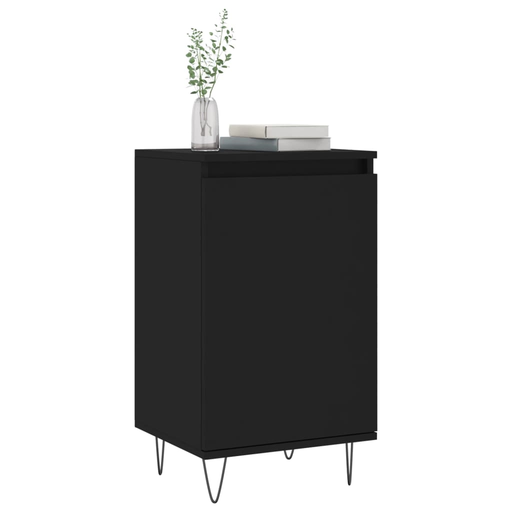 vidaXL Dulapuri, 2 buc., negru, 40x35x70 cm, lemn prelucrat