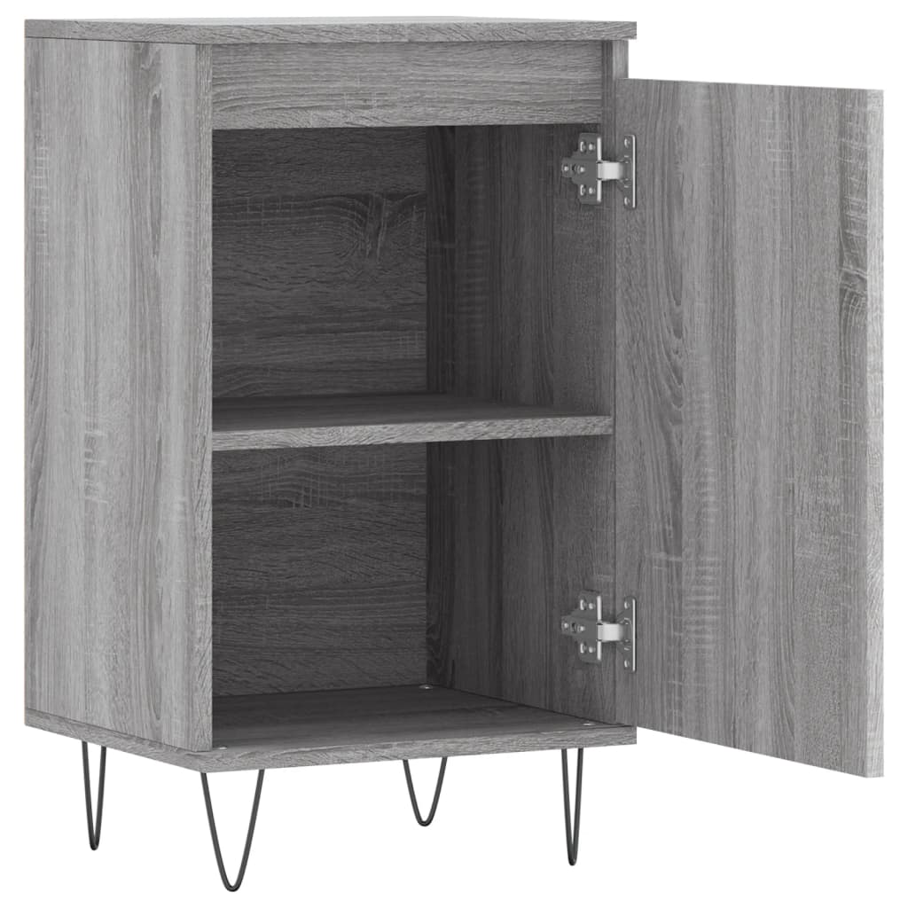 vidaXL Dulapuri, 2 buc., gri sonoma, 40x35x70 cm, lemn prelucrat