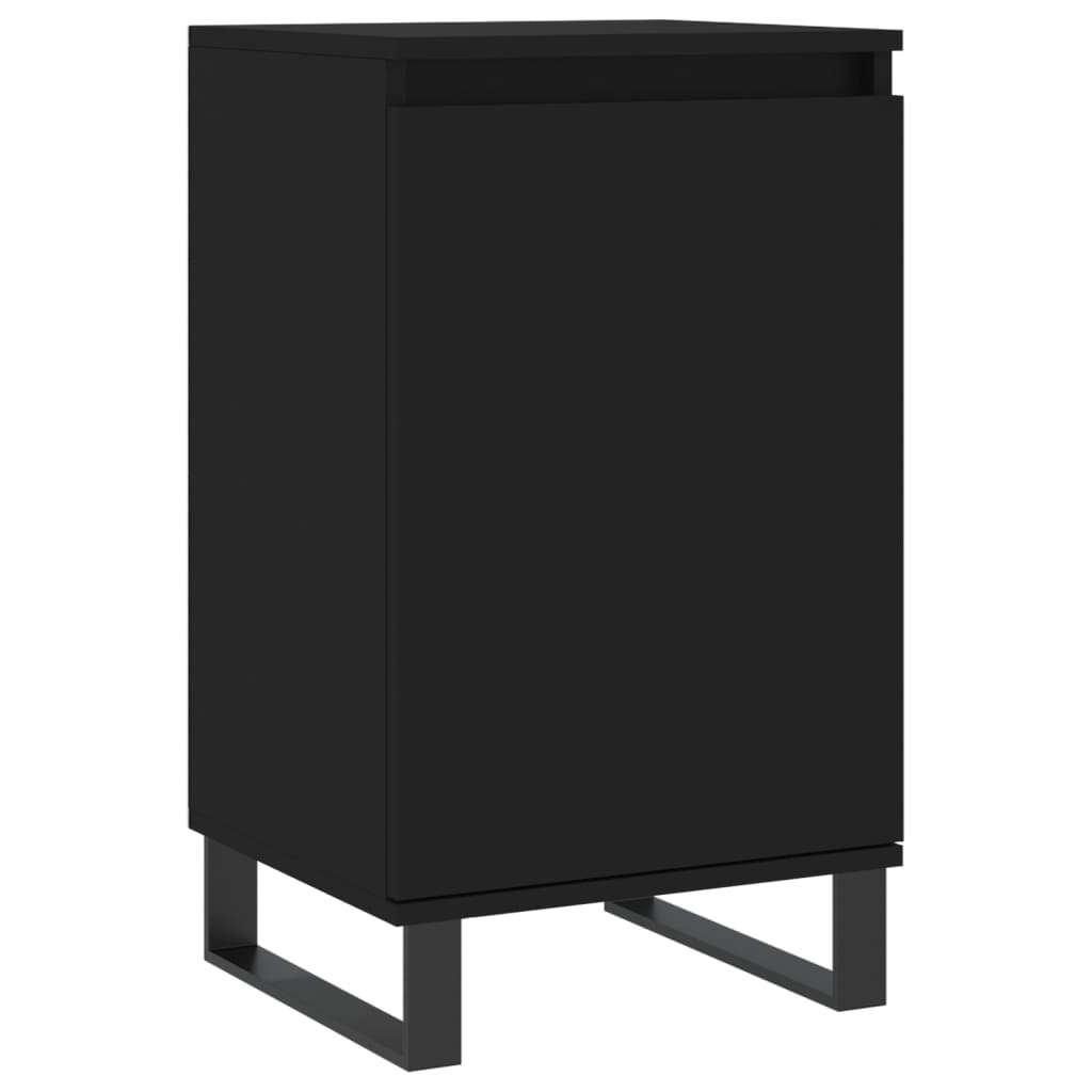 vidaXL Dulapuri, 2 buc., negru, 40x35x70 cm, lemn prelucrat