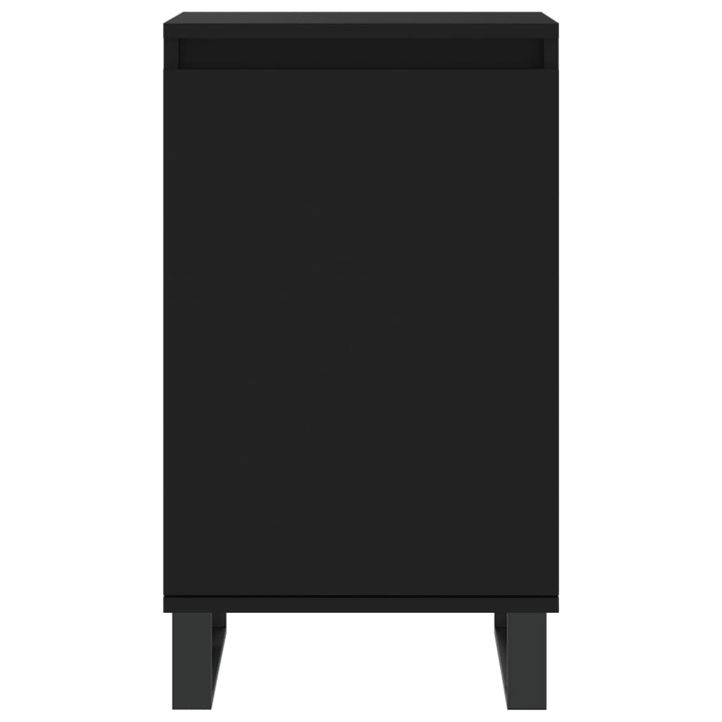 vidaXL Dulapuri, 2 buc., negru, 40x35x70 cm, lemn prelucrat