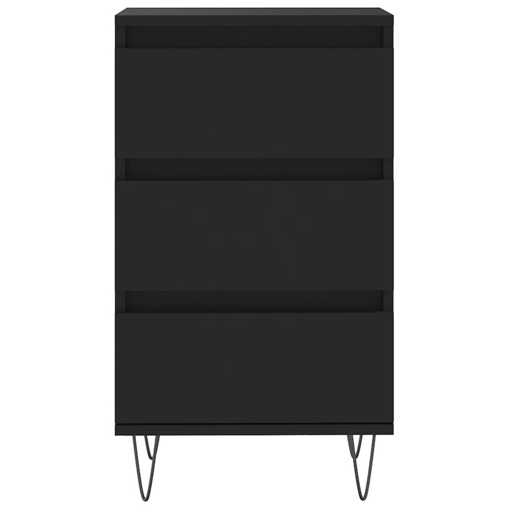 vidaXL Dulap, negru, 40x35x70 cm, lemn prelucrat