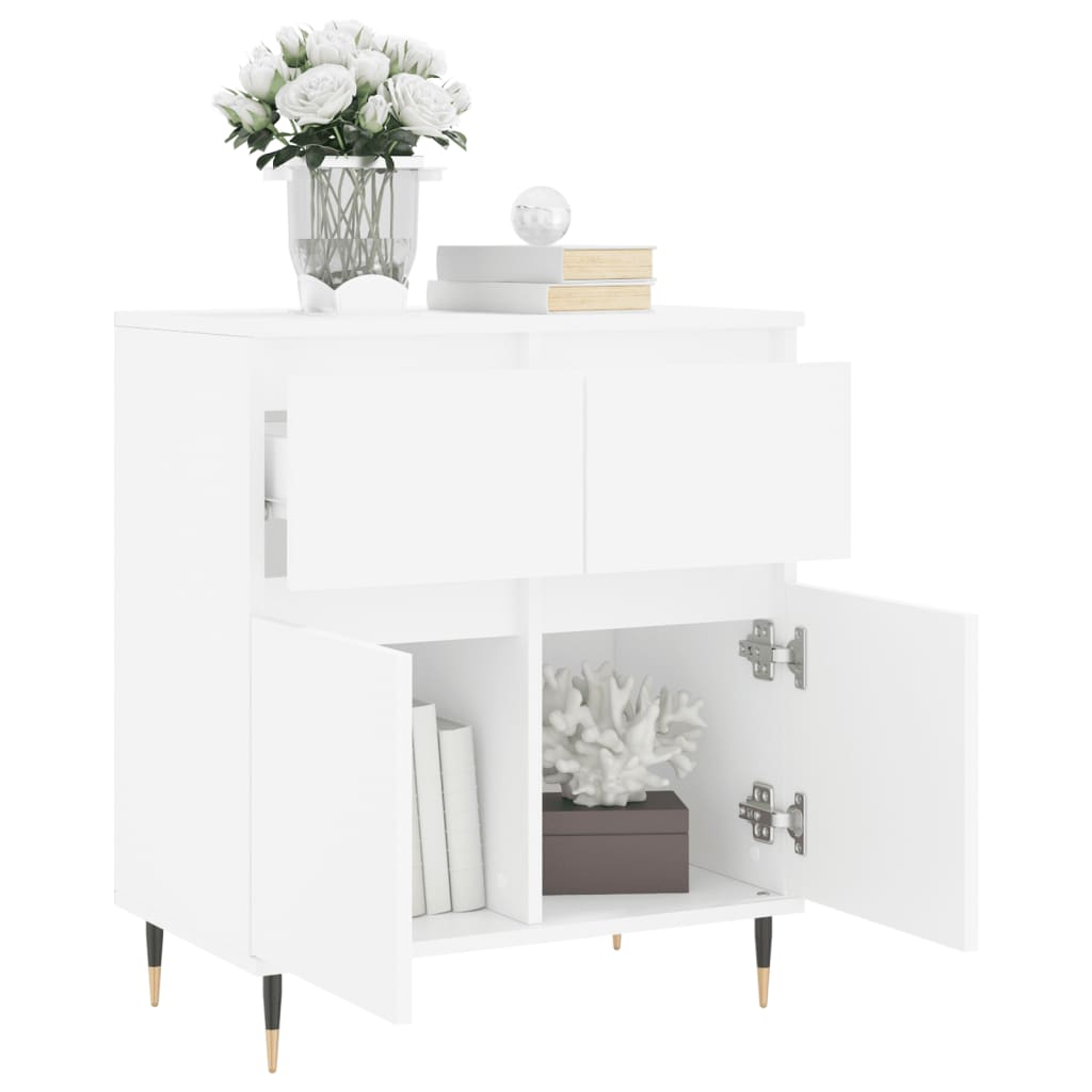 vidaXL Servantă, alb, 60x35x70 cm, lemn prelucrat vidaXL Servantă, alb, 60x35x70 cm, lemn prelucrat