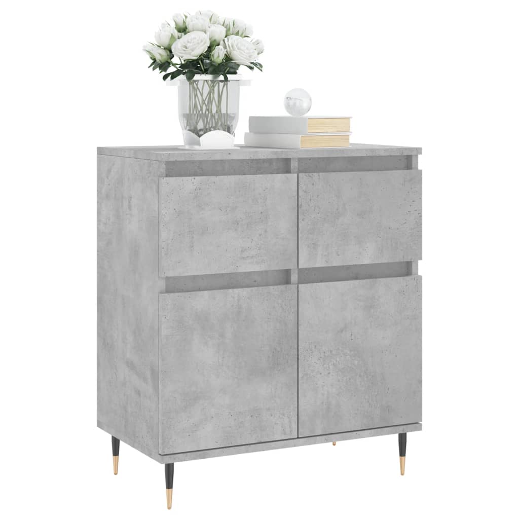 vidaXL Servantă, gri beton, 60x35x70 cm, lemn prelucrat vidaXL Servantă, gri beton, 60x35x70 cm, lemn prelucrat