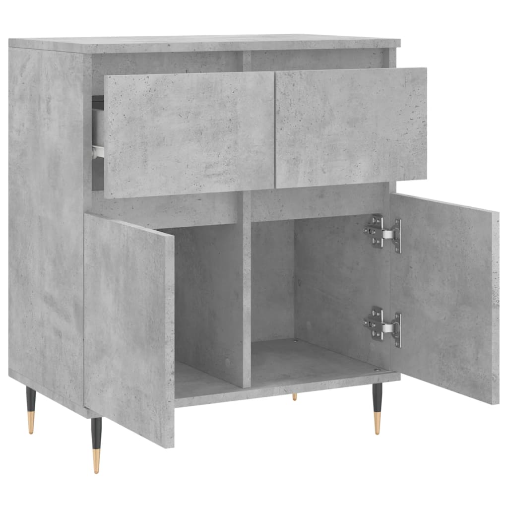vidaXL Servantă, gri beton, 60x35x70 cm, lemn prelucrat vidaXL Servantă, gri beton, 60x35x70 cm, lemn prelucrat