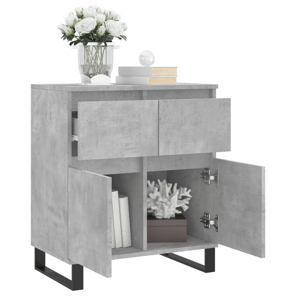 vidaXL Servantă, gri beton, 60x35x70 cm, lemn prelucrat vidaXL Servantă, gri beton, 60x35x70 cm, lemn prelucrat