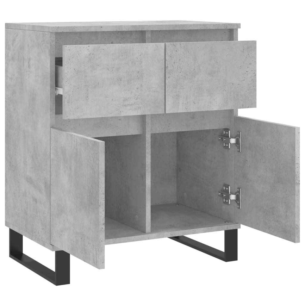 vidaXL Servantă, gri beton, 60x35x70 cm, lemn prelucrat vidaXL Servantă, gri beton, 60x35x70 cm, lemn prelucrat