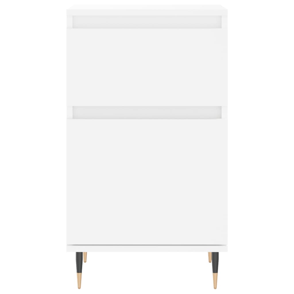 vidaXL Servante, 2 buc., alb, 40x35x70 cm, lemn prelucrat