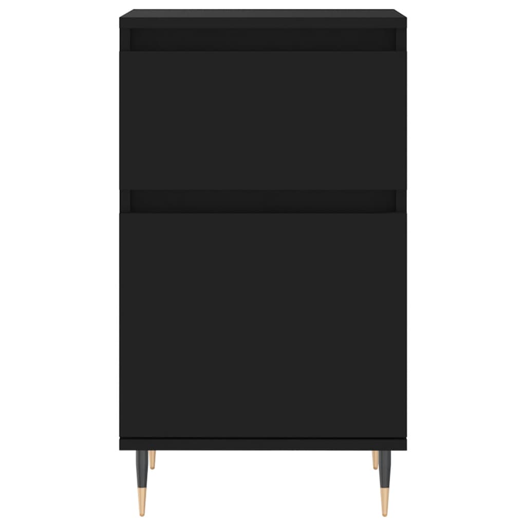 vidaXL Servante, 2 buc., negru, 40x35x70 cm, lemn prelucrat