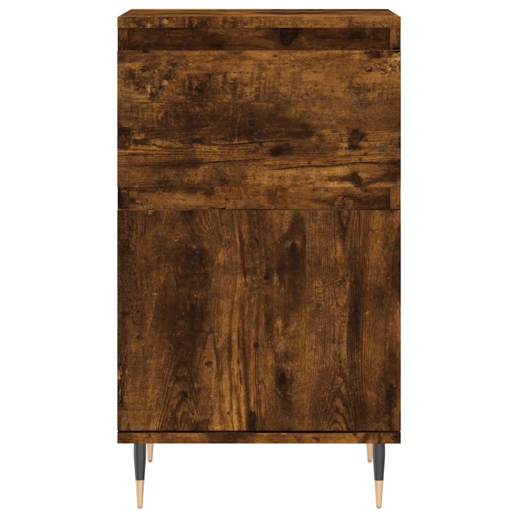 vidaXL Servante, 2 buc., stejar fumuriu, 40x35x70 cm, lemn prelucrat