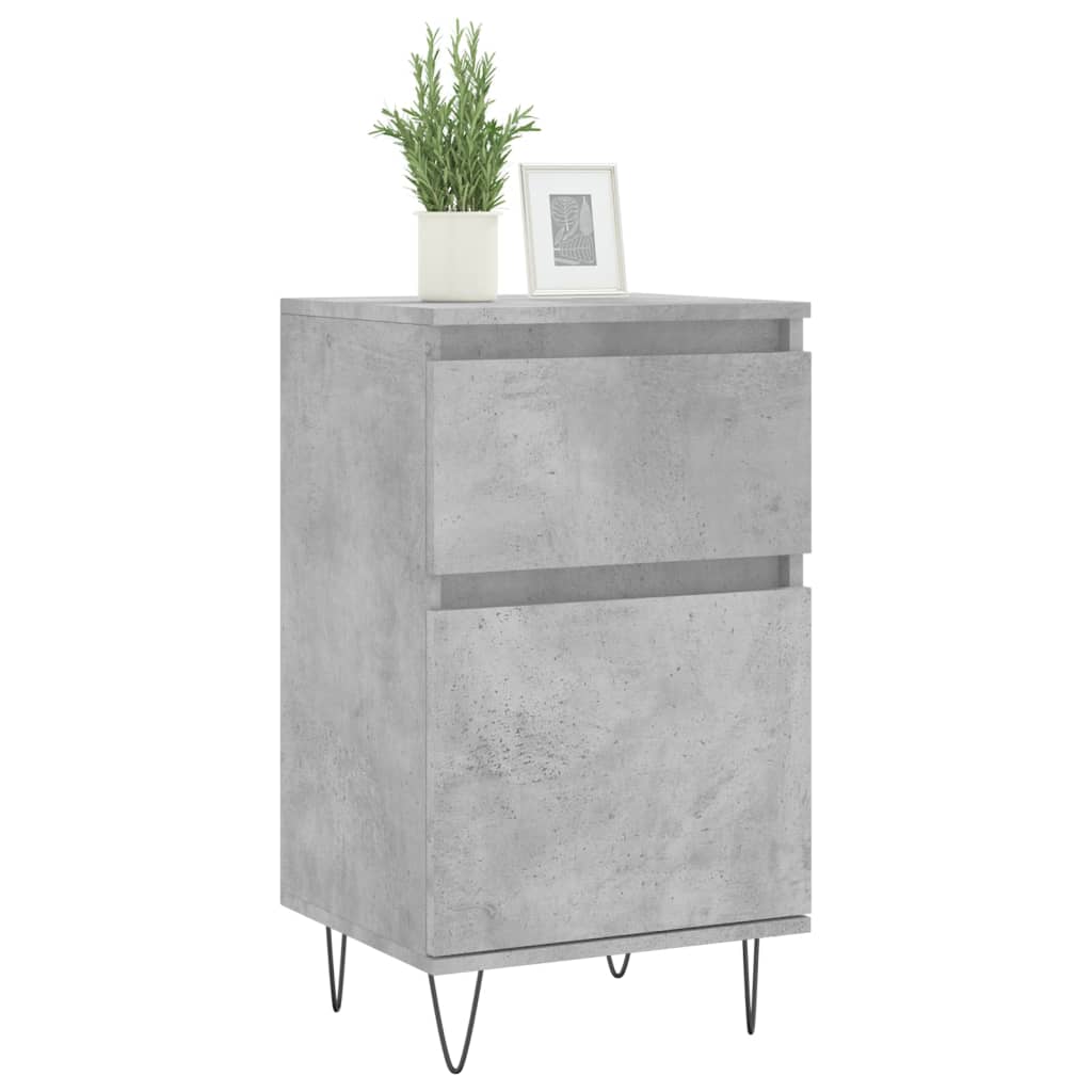 vidaXL Servantă, gri beton, 40x35x70 cm, lemn prelucrat vidaXL Servantă, gri beton, 40x35x70 cm, lemn prelucrat