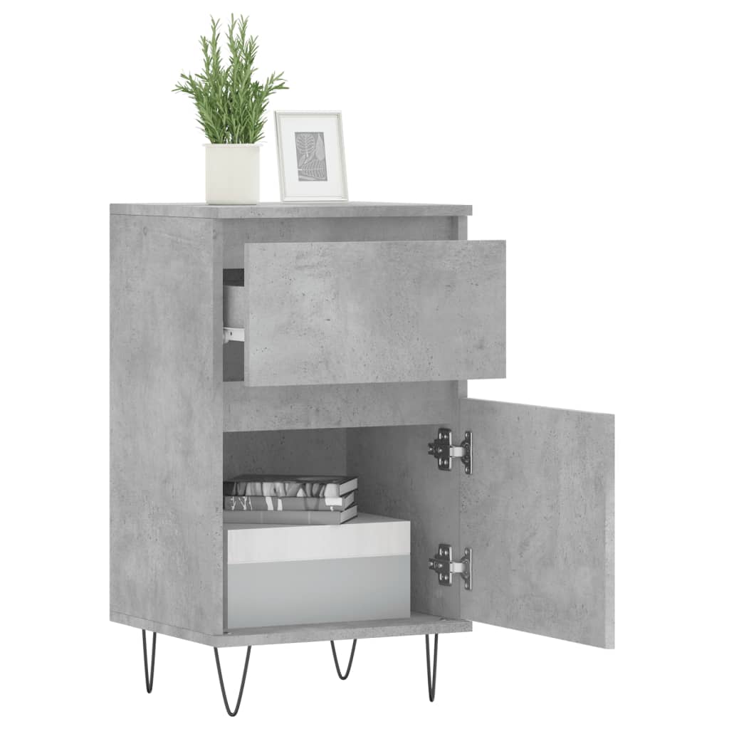vidaXL Servantă, gri beton, 40x35x70 cm, lemn prelucrat vidaXL Servantă, gri beton, 40x35x70 cm, lemn prelucrat