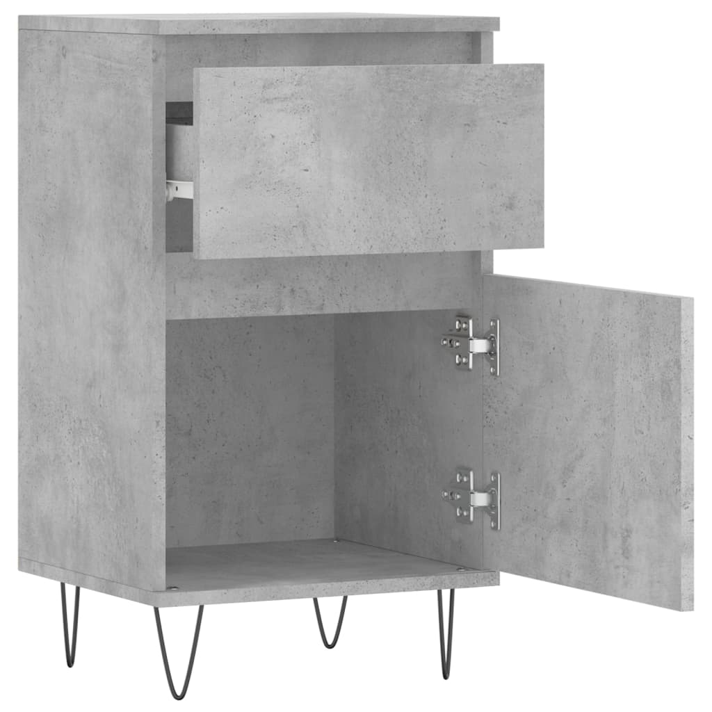vidaXL Servantă, gri beton, 40x35x70 cm, lemn prelucrat vidaXL Servantă, gri beton, 40x35x70 cm, lemn prelucrat