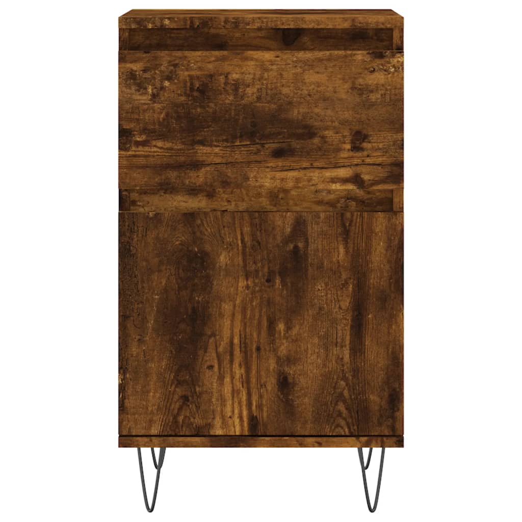 vidaXL Servante, 2 buc., stejar fumuriu, 40x35x70 cm, lemn prelucrat