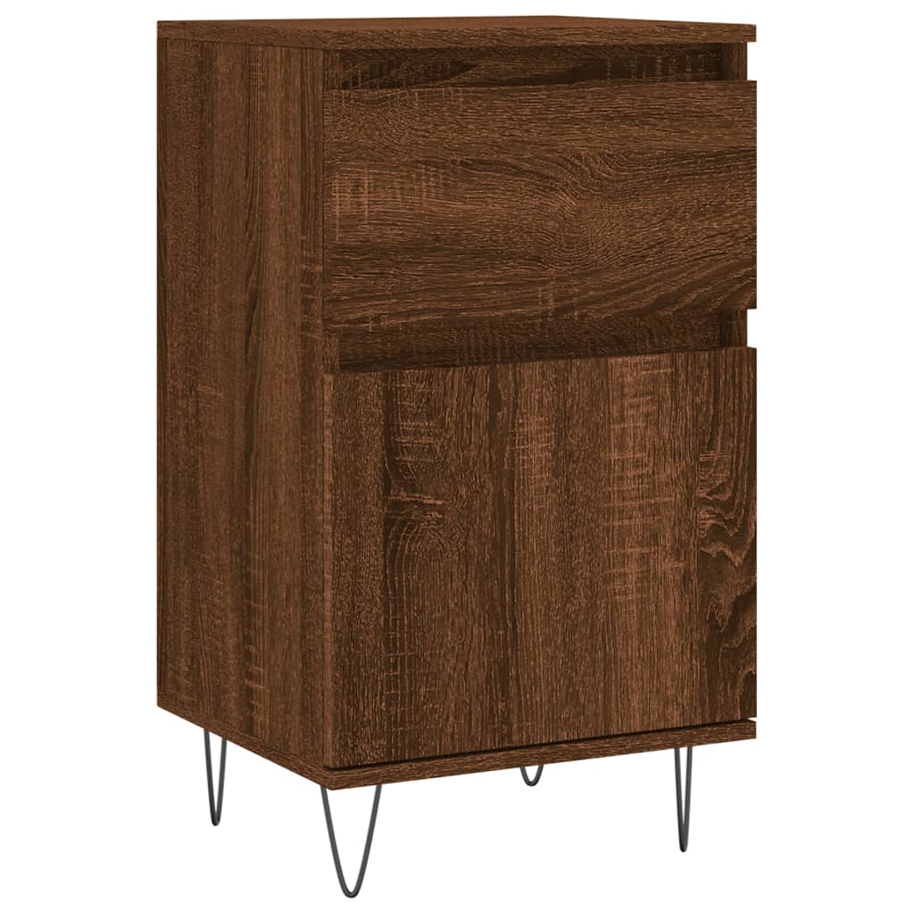 vidaXL Servante, 2 buc., stejar maro, 40x35x70 cm, lemn prelucrat