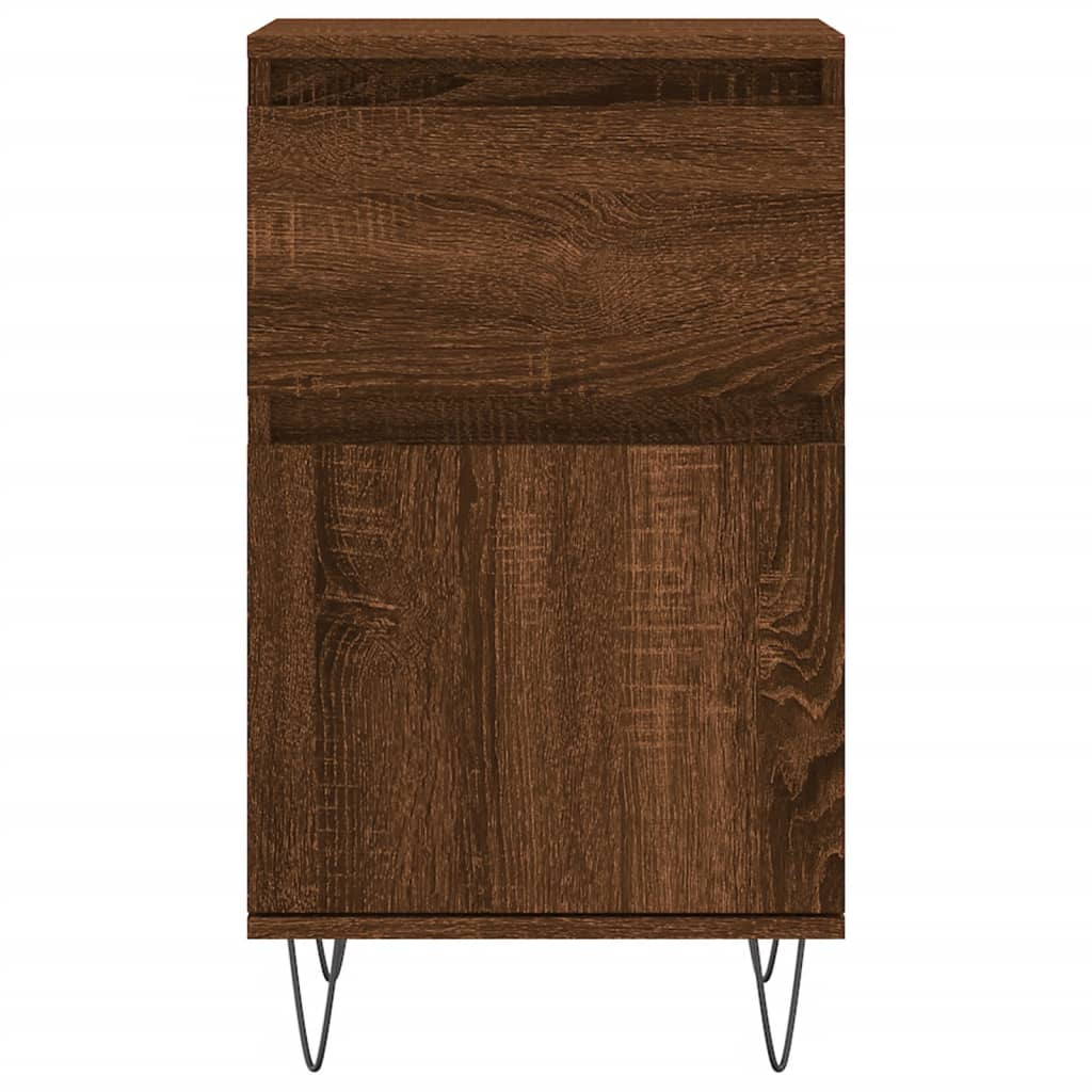 vidaXL Servante, 2 buc., stejar maro, 40x35x70 cm, lemn prelucrat