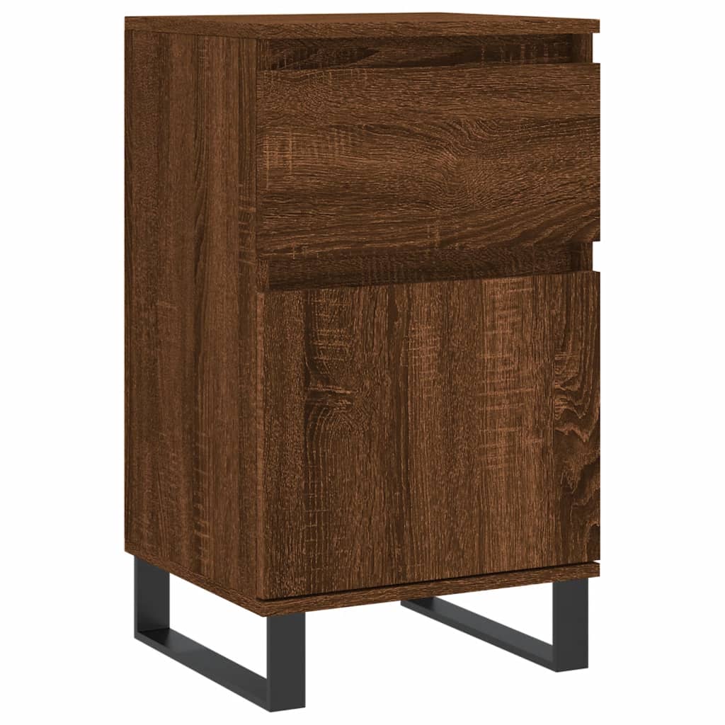 vidaXL Servante, 2 buc., stejar maro, 40x35x70 cm, lemn prelucrat