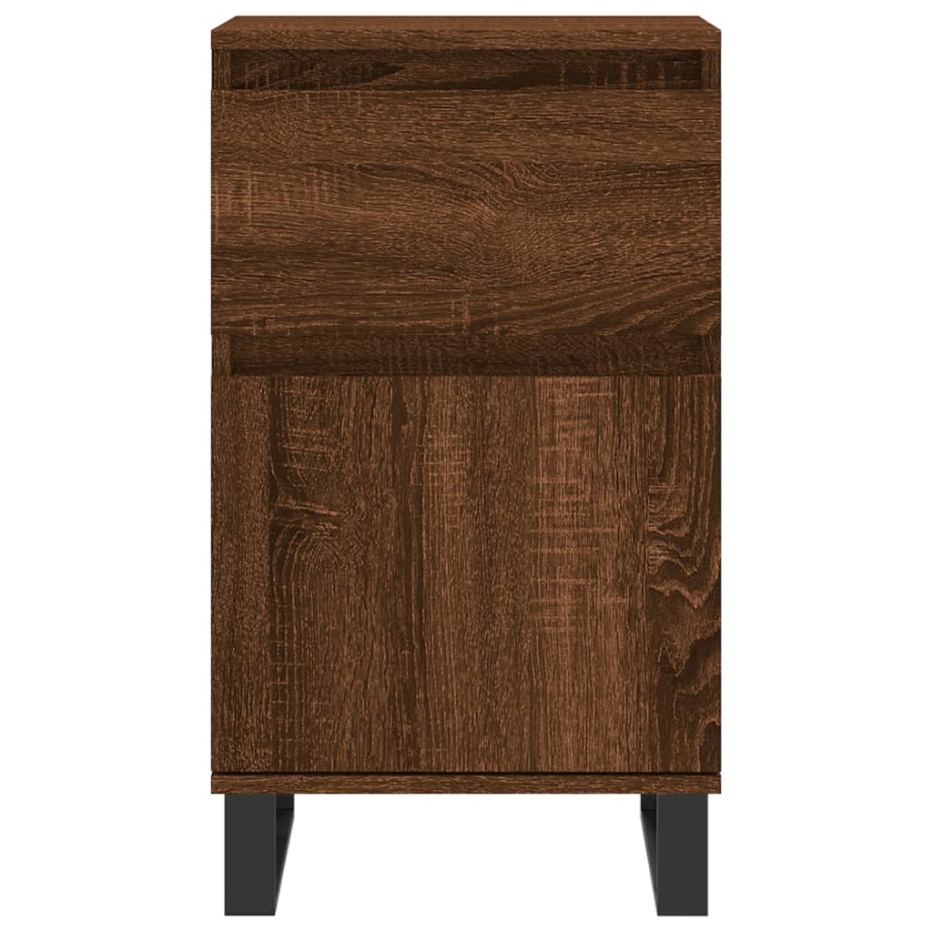 vidaXL Servante, 2 buc., stejar maro, 40x35x70 cm, lemn prelucrat