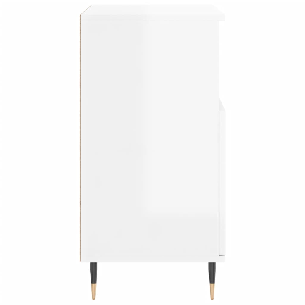 vidaXL Servantă, alb extralucios, 60x35x70 cm, lemn prelucrat vidaXL Servantă, alb extralucios, 60x35x70 cm, lemn prelucrat