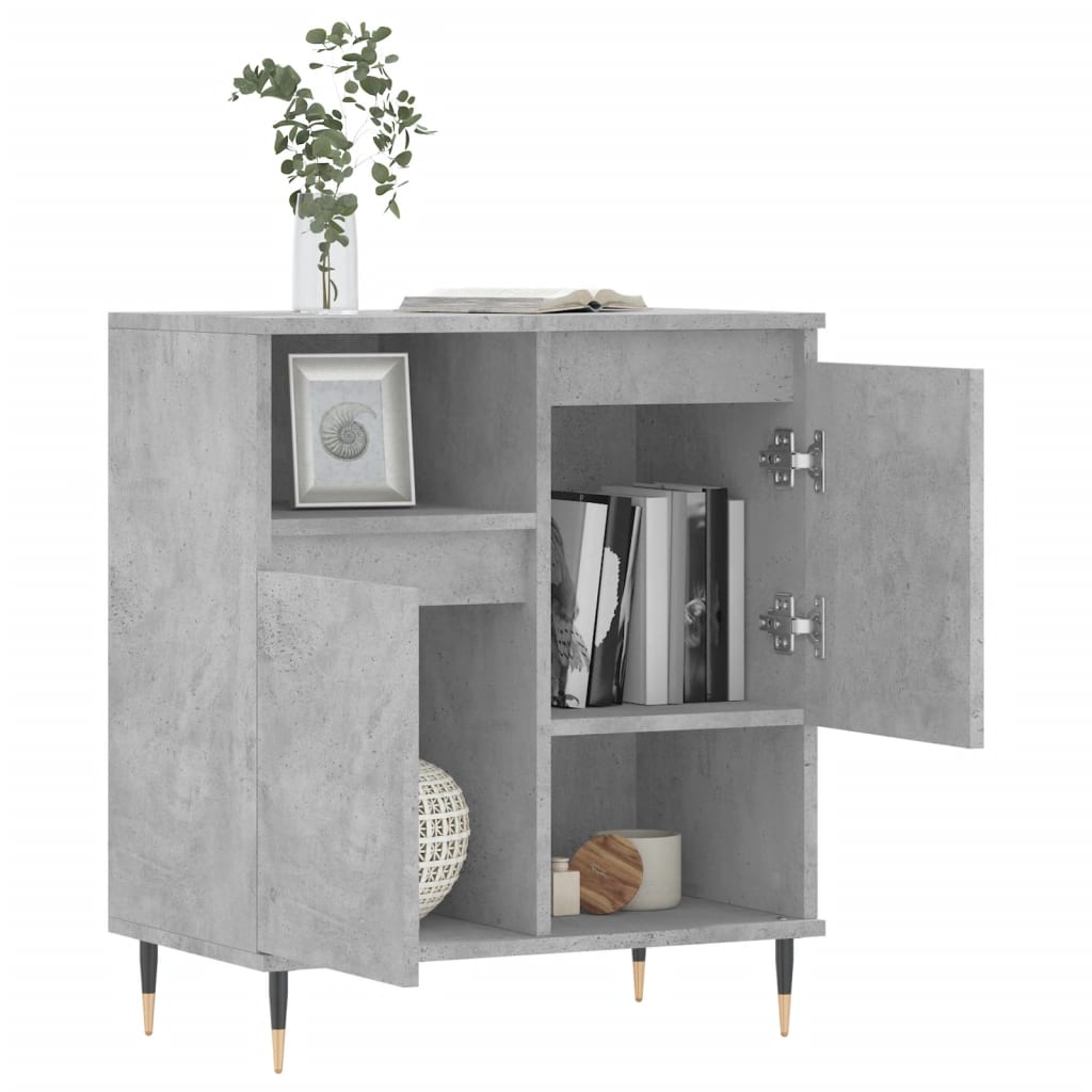 vidaXL Servantă, gri beton, 60x35x70 cm, lemn prelucrat vidaXL Servantă, gri beton, 60x35x70 cm, lemn prelucrat