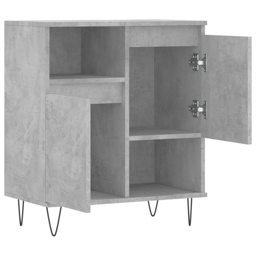 vidaXL Servantă, gri beton, 60x35x70 cm, lemn prelucrat vidaXL Servantă, gri beton, 60x35x70 cm, lemn prelucrat