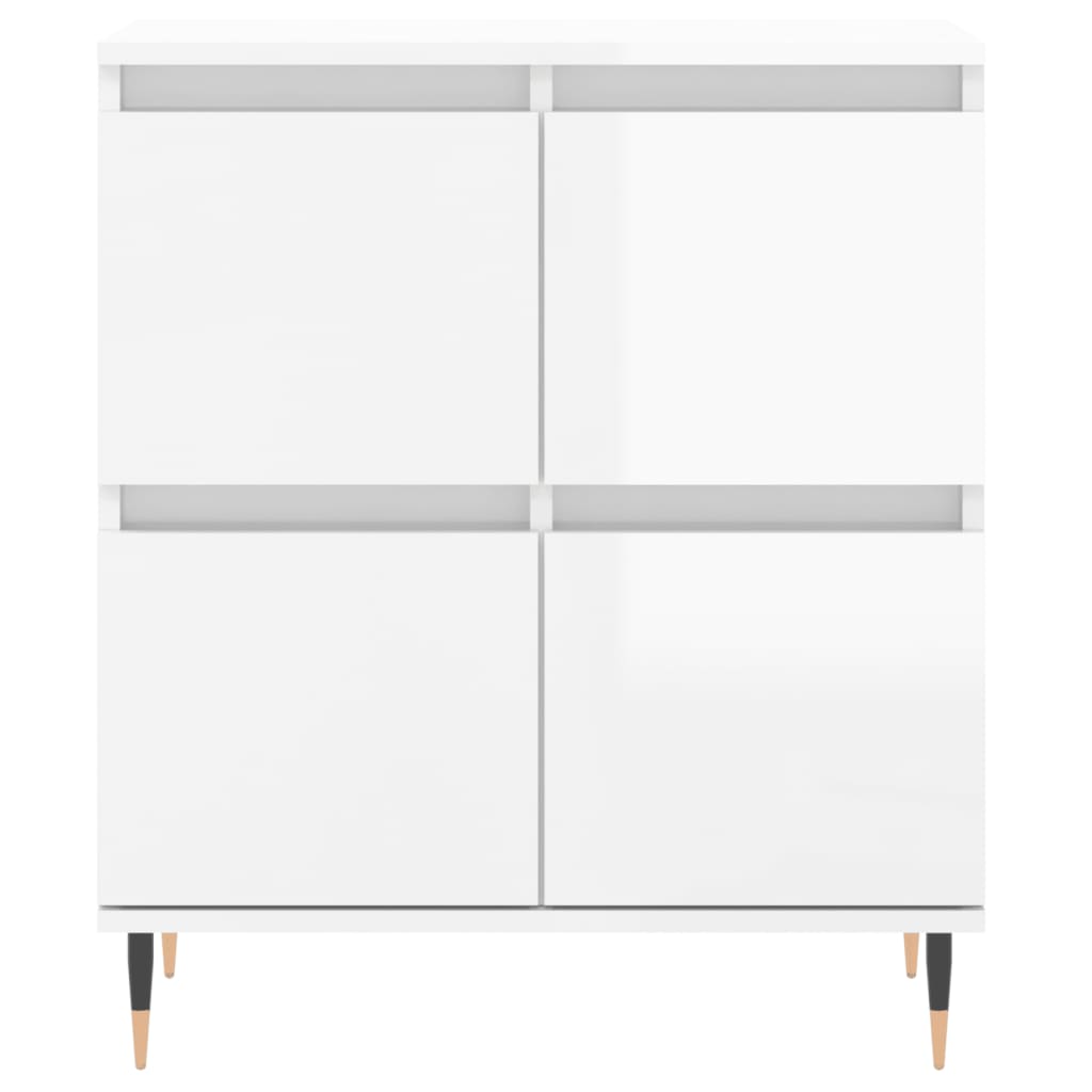 vidaXL Servantă, alb extralucios, 60x35x70 cm, lemn prelucrat vidaXL Servantă, alb extralucios, 60x35x70 cm, lemn prelucrat