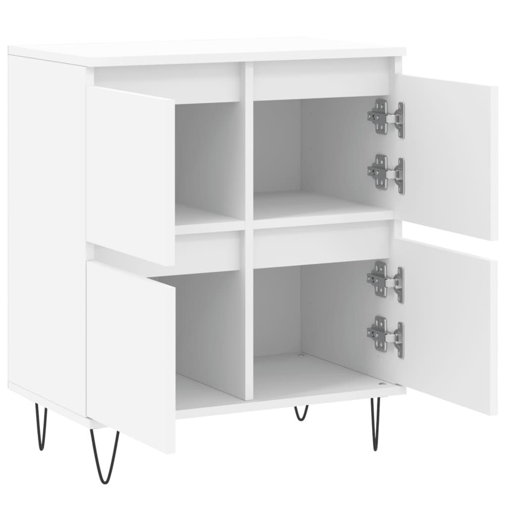 vidaXL Servantă, alb, 60x35x70 cm, lemn prelucrat