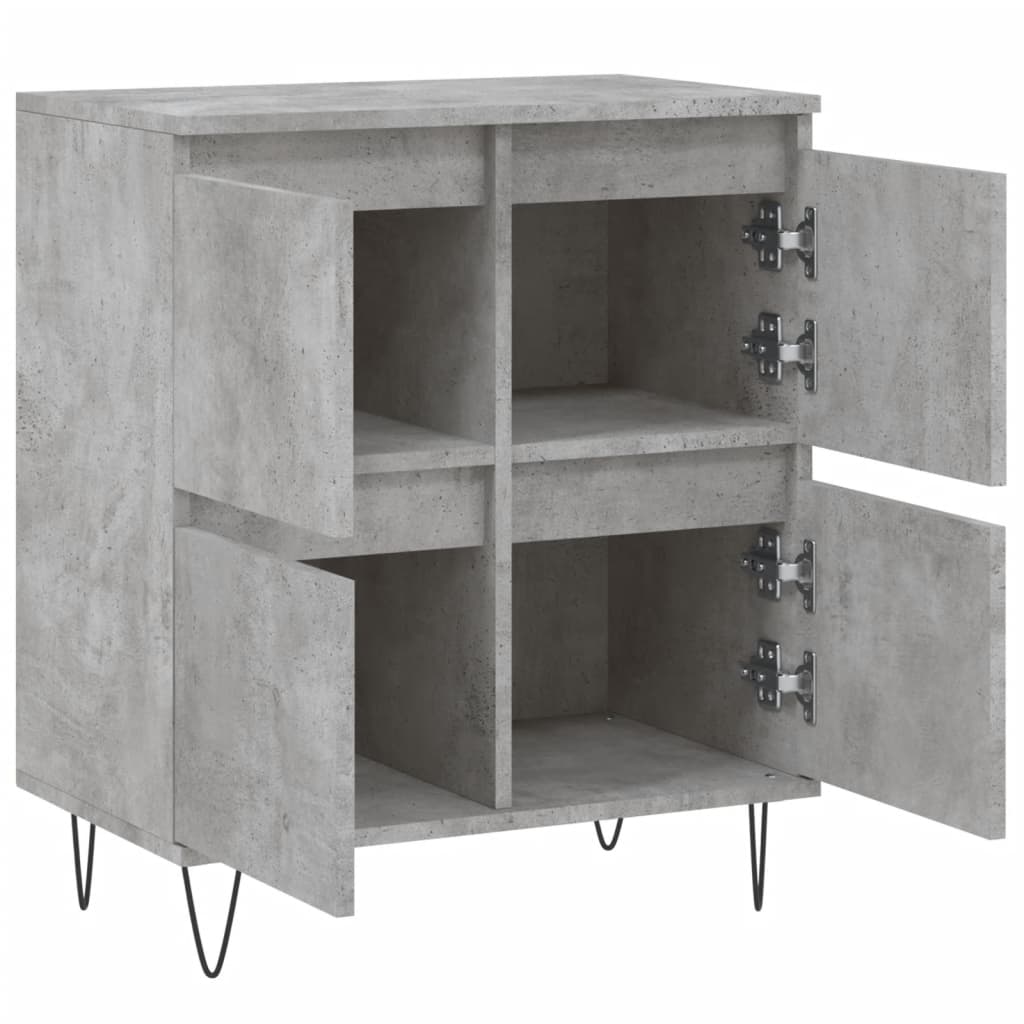 vidaXL Servantă, gri beton, 60x35x70 cm, lemn prelucrat