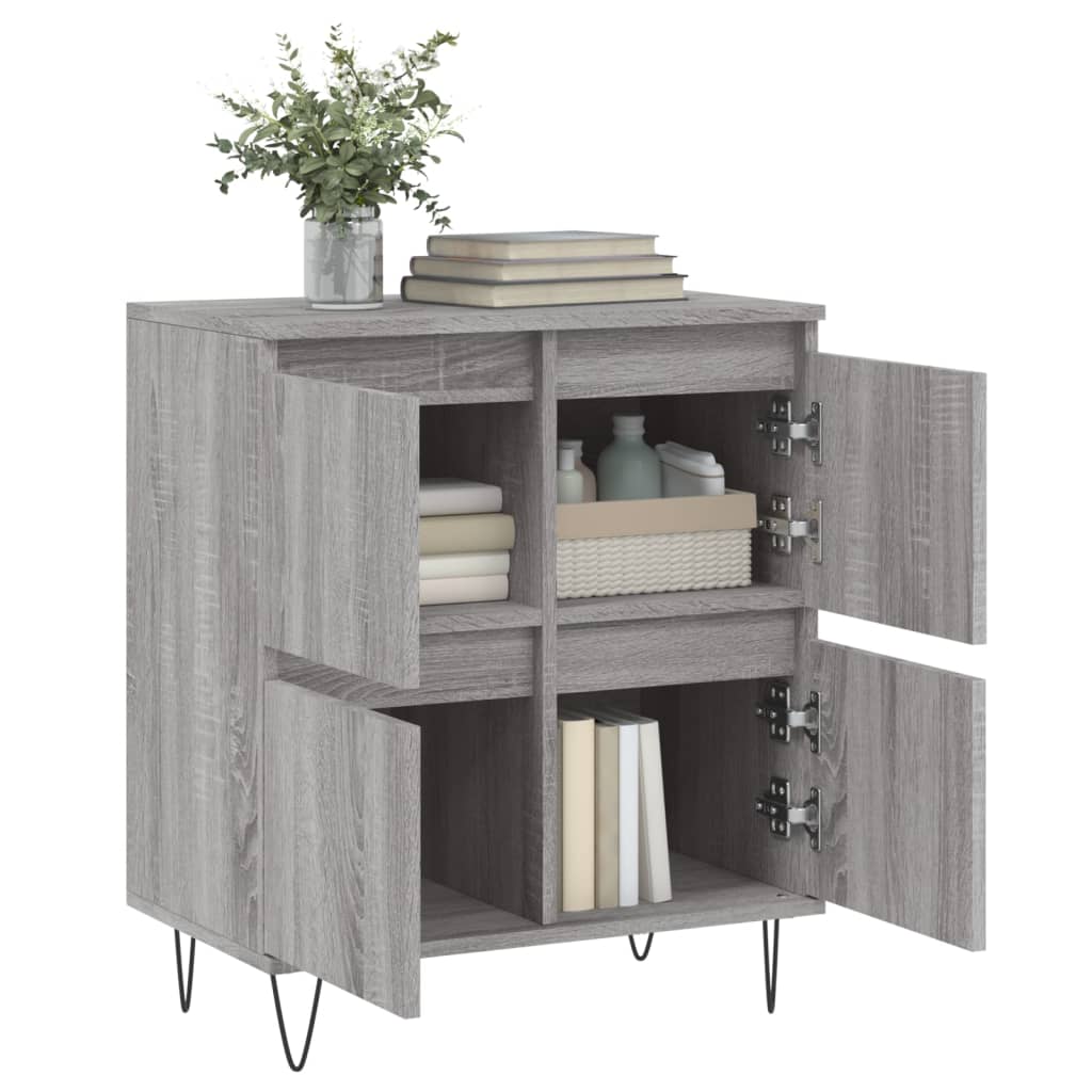 vidaXL Servantă, sonoma gri, 60x35x70 cm, lemn prelucrat vidaXL Servantă, sonoma gri, 60x35x70 cm, lemn prelucrat