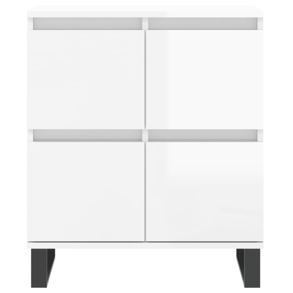 vidaXL Servantă, alb extralucios, 60x35x70 cm, lemn prelucrat vidaXL Servantă, alb extralucios, 60x35x70 cm, lemn prelucrat