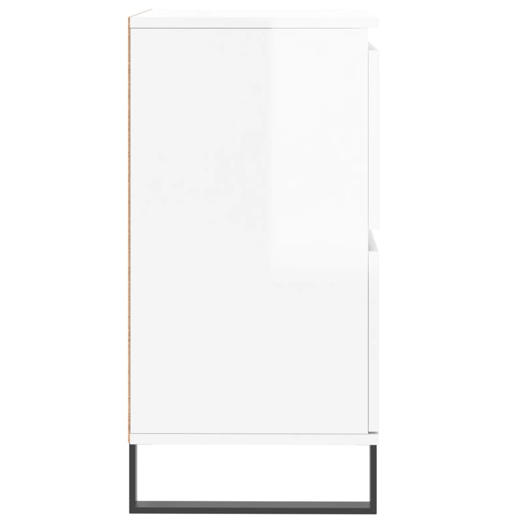 vidaXL Servantă, alb extralucios, 60x35x70 cm, lemn prelucrat vidaXL Servantă, alb extralucios, 60x35x70 cm, lemn prelucrat
