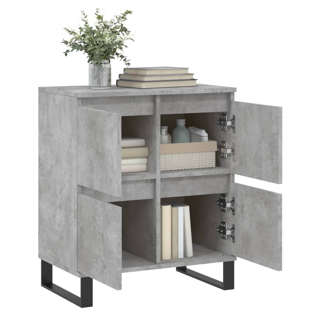 vidaXL Servantă, gri beton, 60x35x70 cm, lemn prelucrat vidaXL Servantă, gri beton, 60x35x70 cm, lemn prelucrat